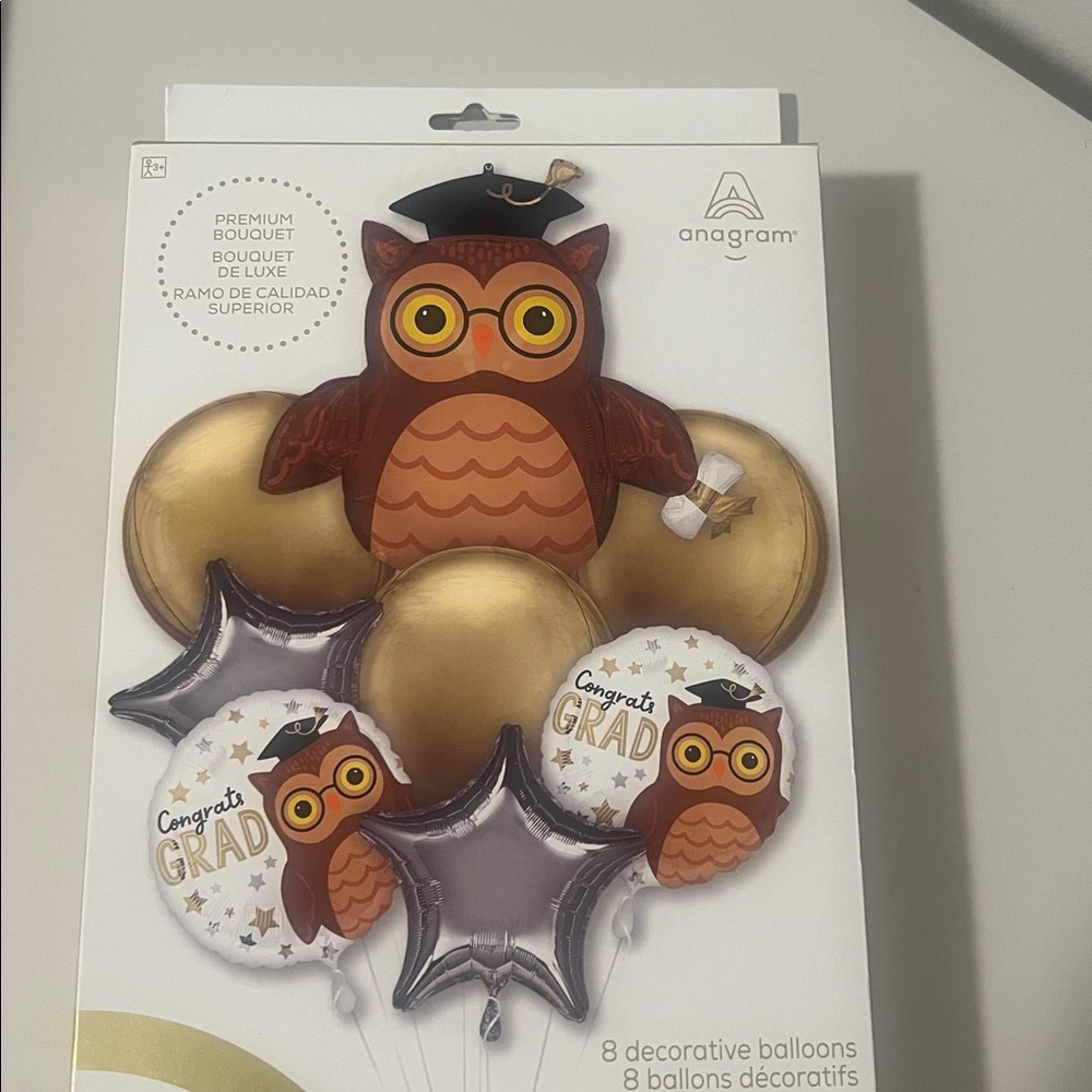 Graduation Party Balloon Set with Owl Design - Picture 3 of 6